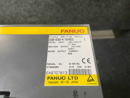 FANUC A06B-6088-H115#H500 Module Series E  Spindle Amp Amplifier