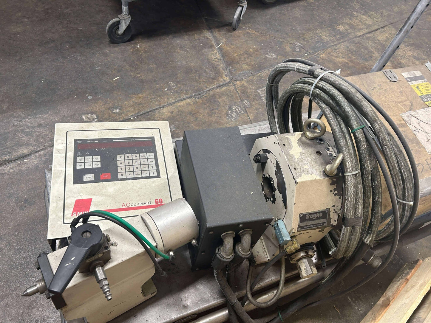 SMW ACCU-SMART 60 4TH AXIS ROTARY INDEX INDEXING HEAD CONTROLLER SYS-60