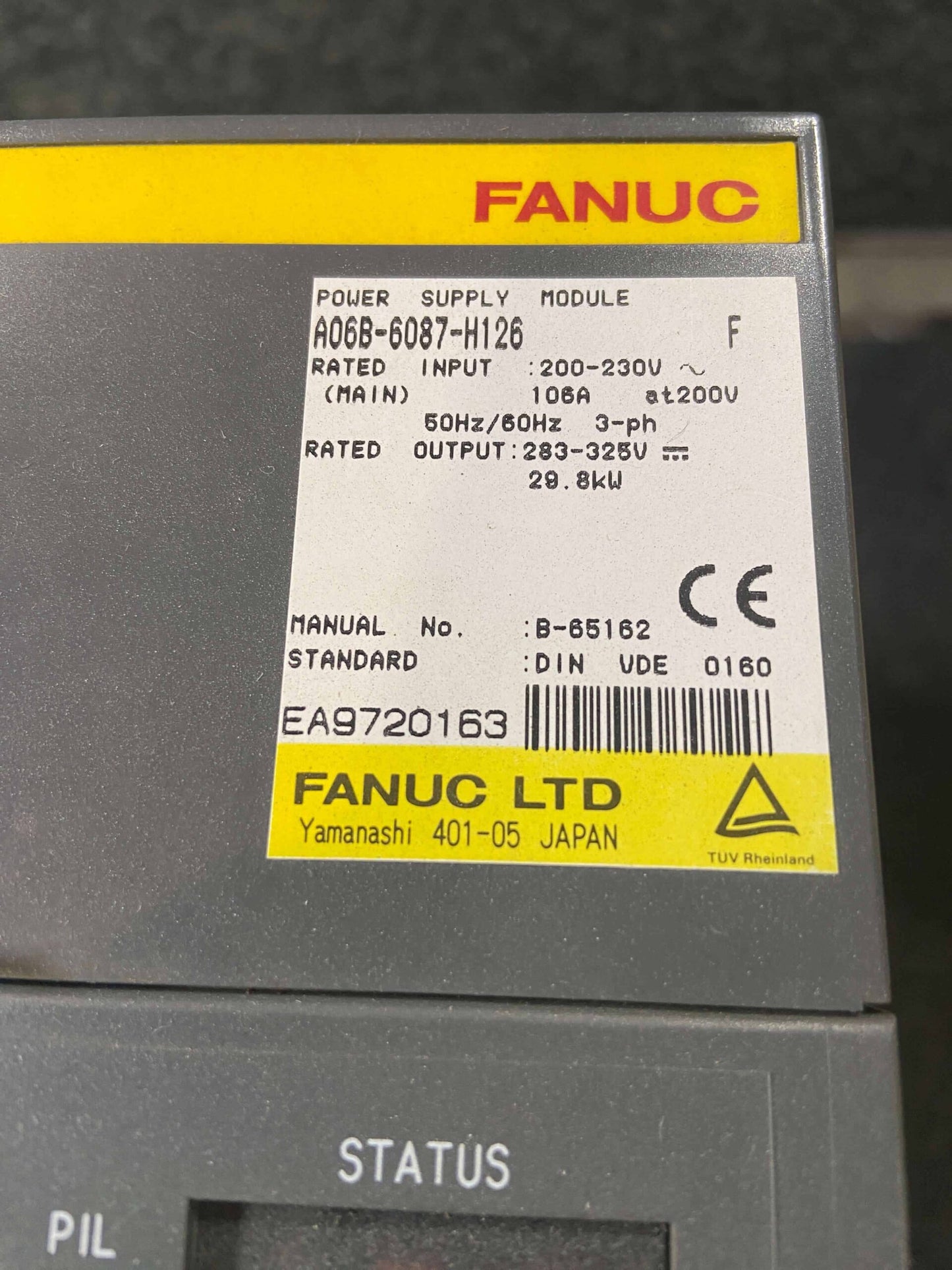 FANUC A06B-6087-H126 Module Series F Power Supply
