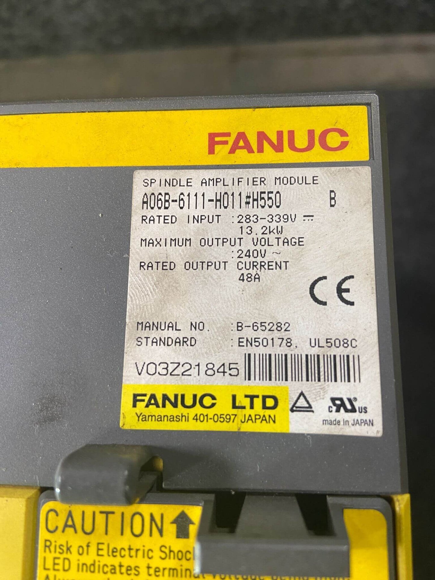 FANUC A06B-6111-H011#H550 Module Series B Spindle Amp Amplifier