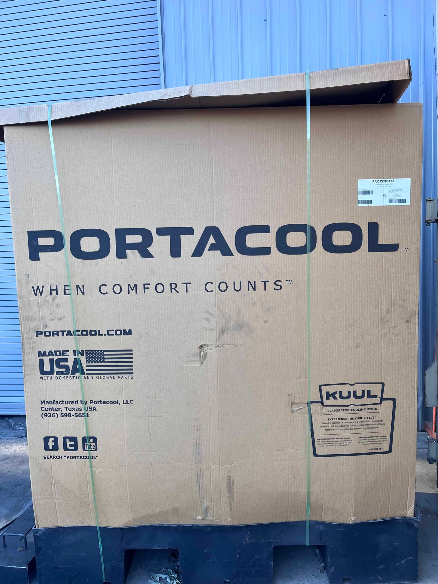 Portacool Jetstream 260 PACJS2601A1 Swamp Cooler New in Box Evaporative Cooler